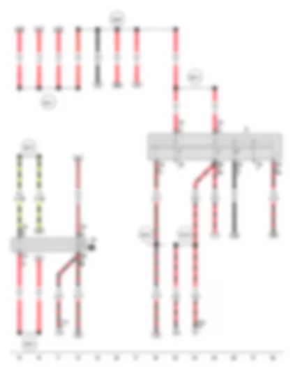 Wiring Diagram  VW SURAN 2012 - Ignition/starter switch - X-contact relief relay