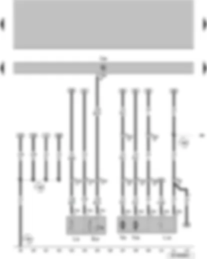 Wiring Diagram  VW SURAN 2011 - Window regulator switch in front passenger door Central control unit for the convenience system Window regulator switch illumination bulb Front passenger mirror side turn signal repeater bulb