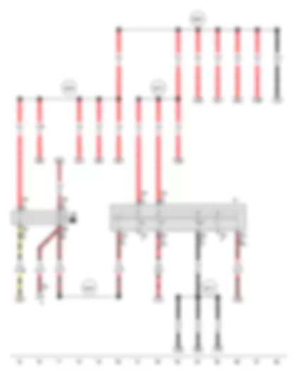 Wiring Diagram  VW SURAN 2012 - Ignition/starter switch - X-contact relief relay