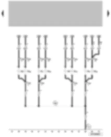 Wiring Diagram  VW SURAN 2011 - Left front side light lamp Right front side light lamp Left front indicator light lamp Right front indicator light lamp Left low beam lamp Left high beam lamp Right low beam lamp Right high beam lamp