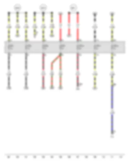 Wiring Diagram  VW SURAN 2012 - Fuse 1 on fuse holder C - Fuse 2 on fuse holder C - Fuse 3 on fuse holder C - Fuse 7 on fuse holder C - Fuse 16 on fuse holder C - Fuse 17 on fuse holder C - Fuse 18 on fuse holder C