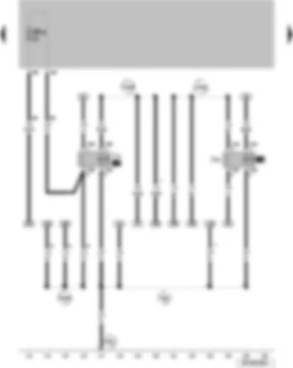 Wiring Diagram  VW SURAN 2011 - Headlight main beam relay Dipped beam relay