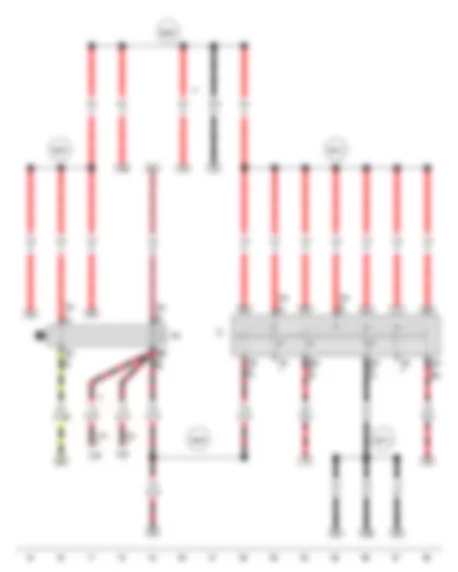 Wiring Diagram  VW SURAN 2012 - Ignition/starter switch - X-contact relief relay