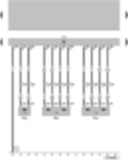 Wiring Diagram  VW SURAN 2011 - Transmission rotation sensor Gear identification sensor Gear identification sensor 2 Automatic transmission control unit