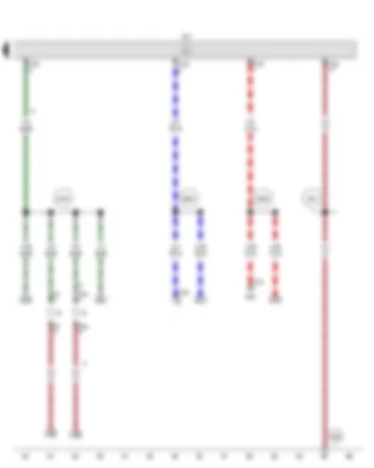 Wiring Diagram  VW SURAN 2012 - Control unit for lighting and wiper functions - Number plate light