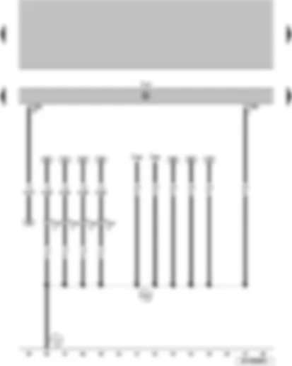 Wiring Diagram  VW SURAN 2011 - Automatic transmission control unit