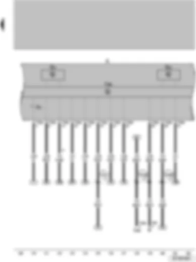 Wiring Diagram  VW SURAN 2011 - Tachometer Speedometer Control unit w indicator on the combined instrument Combined instrument Alternator control light