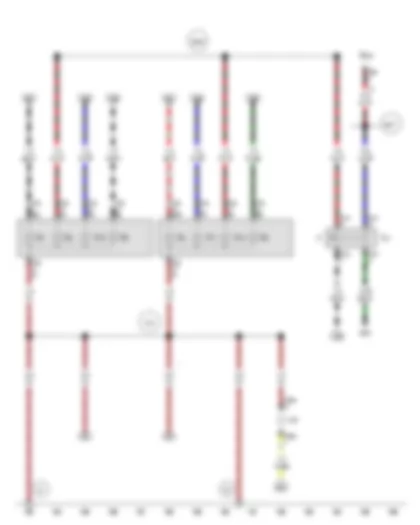 Wiring Diagram  VW SURAN 2012 - Brake light switch - Brake pedal switch - Rear fog light bulb - Right tail light bulb - Left tail light bulb - Rear left turn signal bulb - Rear right turn signal bulb - Left brake light bulb - Right brake light bulb - Left reversing light bulb - Right reversing light bulb