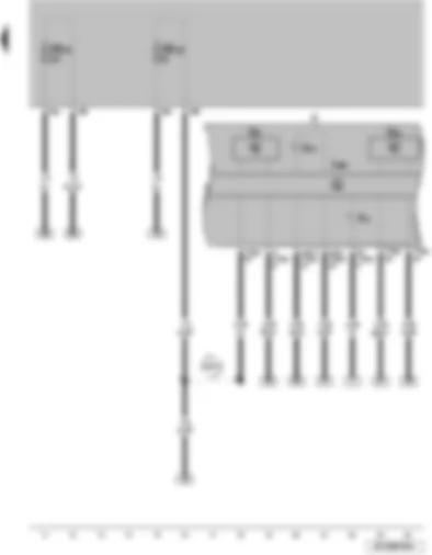 Wiring Diagram  VW SURAN 2011 - Tachometer Speedometer Control unit w indicator on the combined instrument Combined instrument Alternator control light ABS control light