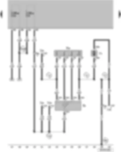 Wiring Diagram  VW SURAN 2011 - Rear fresh air blower switch Fresh air blower series resistor with overheating fuse Fresh air blower