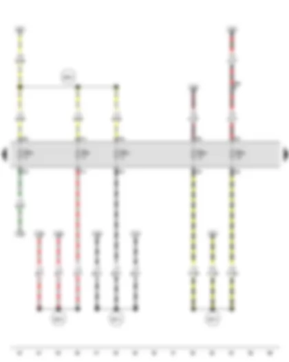 Wiring Diagram  VW SURAN 2012 - Fuse 31 on fuse holder B - Fuse 32 on fuse holder B - Fuse 42 on fuse holder B - Fuse 43 on fuse holder B - Fuse 48 on fuse holder B