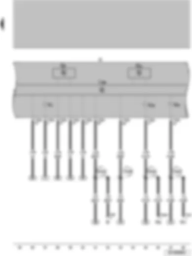 Wiring Diagram  VW SURAN 2011 - Tachometer Speedometer Control unit w indicator on the combined instrument Combined instrument Alternator control light Left turn signal control light Right turn signal control light