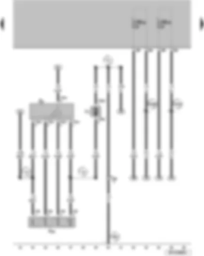 Wiring Diagram  VW SURAN 2011 - Rear fresh air blower switch Fresh air blower series resistor with overheating fuse Fresh air blower