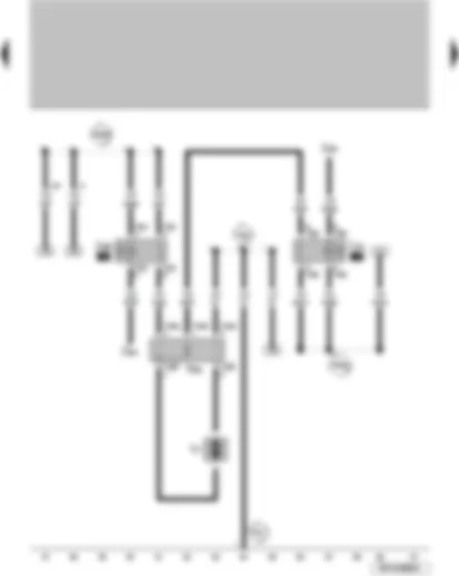 Wiring Diagram  VW SURAN 2011 - Radiator fan 2nd speed relay Fresh air blower and radiator fan relay Radiator fan series resistor Radiator fan