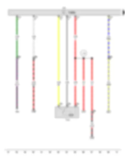 Wiring Diagram  VW SURAN 2012 - Air conditioning system control unit - Fresh air and air recirculation flap control motor