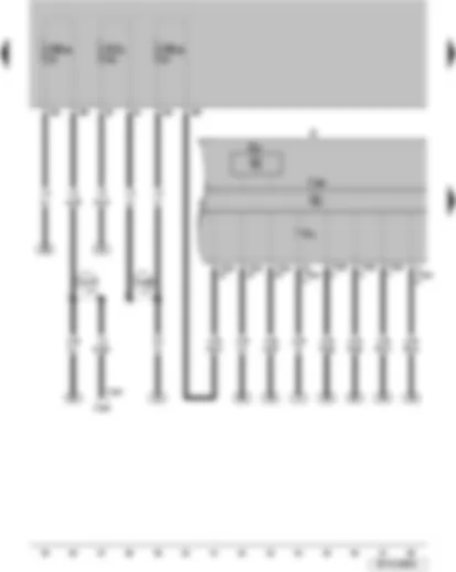 Wiring Diagram  VW SURAN 2011 - Tachometer Control unit w indicator on the combined instrument Combined instrument Alternator control light