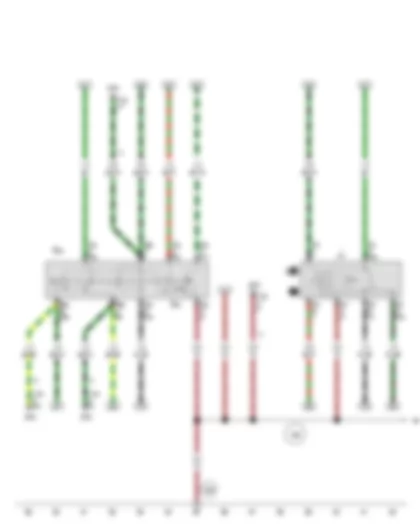 Wiring Diagram  VW SURAN 2012 - Intermittent wiper switch - Rear wiper switch - Automatic intermittent wash and wipe relay