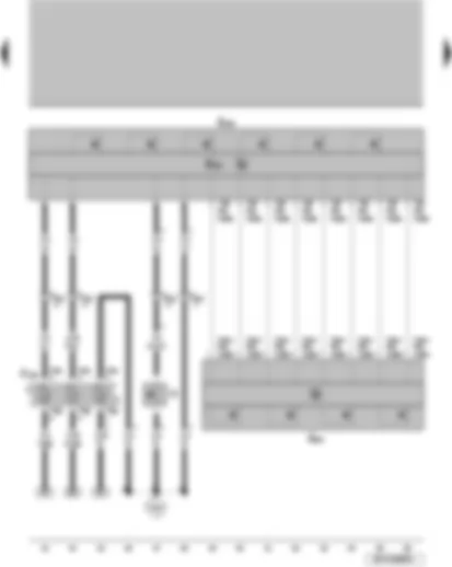 Wiring Diagram  VW SURAN 2011 - Control unit on the steering wheel Multifunction controls on the left side of the steering wheel Multifunction controls on the right side of the steering wheel Airbag coil connector and return ring with slip ring Horn activator