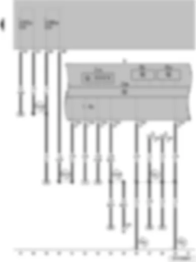 Wiring Diagram  VW SURAN 2011 - Tachometer Speedometer Multifunction indicator Control unit w indicator on the combined instrument Combined instrument Alternator control light