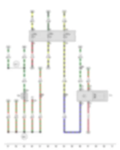 Wiring Diagram  VW SURAN 2012 - Rear window wiper motor - Windscreen and rear window washer pump