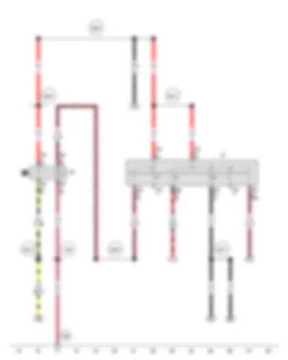 Wiring Diagram  VW SURAN 2012 - Ignition/starter switch - X-contact relief relay