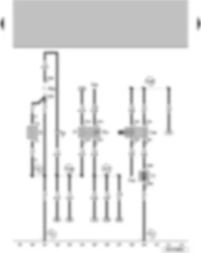 Wiring Diagram  VW SURAN 1988 - Brake light switch Brake pedal switch Fresh air blower and radiator fan relay Lamp for 