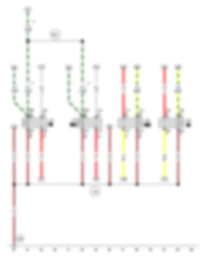 Wiring Diagram  VW SURAN 2012 - Headlight main beam relay - Dipped beam relay