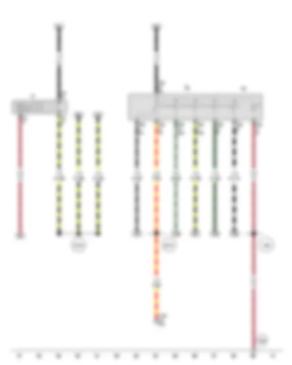 Wiring Diagram  VW SURAN 2012 - Hazard warning light switch - Hazard warning light relay - Indicator lamp for hazard warning light
