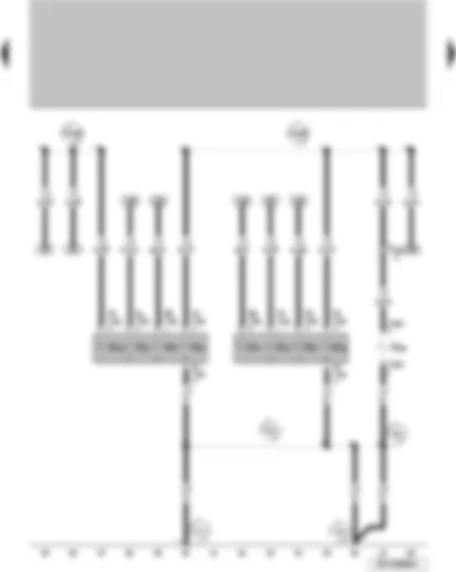 Wiring Diagram  VW SURAN 1988 - Right tail light lamp Left tail light lamp Left tail light lamp Left rear indicator light lamp Right rear indicator light lamp Left brake light bulb Right brake light bulb Left reversing light lamp Right reversing light lamp Lamp for 