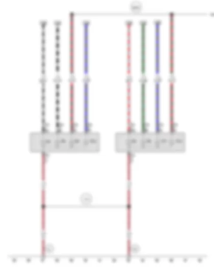 Wiring Diagram  VW SURAN 2012 - Right tail light bulb - Left tail light bulb - Rear left turn signal bulb - Rear right turn signal bulb - Left brake light bulb - Right brake light bulb - Left reversing light bulb - Right reversing light bulb