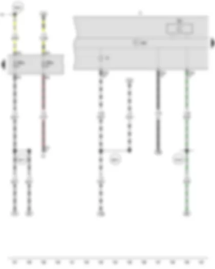 Wiring Diagram  VW SURAN 2012 - Speedometer - Control unit in dash panel insert - Dash panel insert - Main beam warning lamp