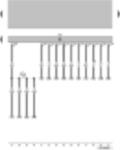 Wiring Diagram  VW SURAN 2011 - Control unit of lights with windshield wiper functions