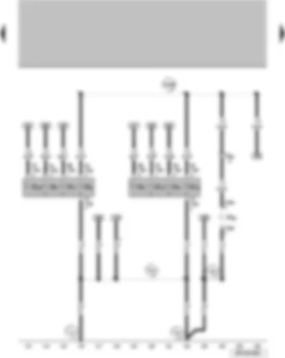 Wiring Diagram  VW SURAN 2011 - Reversing light switch Left fog light lamp Right fog light lamp