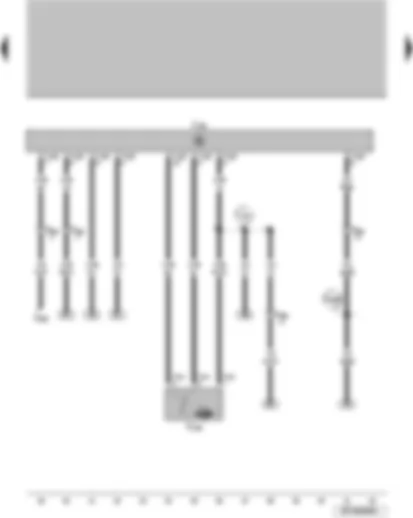 Wiring Diagram  VW SURAN 1988 - Air conditioning system control unit Fresh air valve and recirculation valve control motor