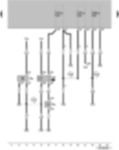 Wiring Diagram  VW SURAN 1988 - High pressure sensor Air conditioning system switchoff relay Air conditioning system magnetic clutch