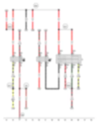 Wiring Diagram  VW SURAN 2013 - Ignition/starter switch - X-contact relief relay - Terminal 15 relief relay