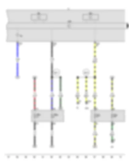 Wiring Diagram  VW SURAN 2013 - Rev. counter - Speedometer - Control unit in dash panel insert - Dash panel insert - Alternator warning lamp