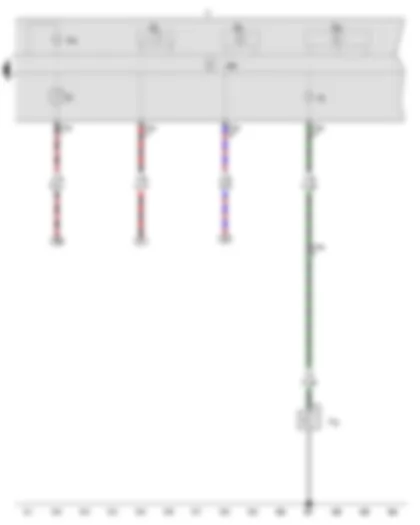 Wiring Diagram  VW SURAN 2016 - Oil pressure switch - Fuel gauge - Coolant temperature gauge - Rev. counter - Speedometer - Control unit in dash panel insert - Dash panel insert - Coolant temperature warning lamp (too cold)