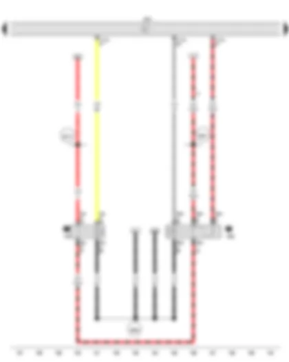 Wiring Diagram  VW SURAN 2015 - Starter motor relay - Engine control unit - Starter motor relay 2