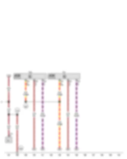 Wiring Diagram  VW THE BEETLE CABRIOLET 2013 - Rear left window regulator motor - Rear right window regulator motor