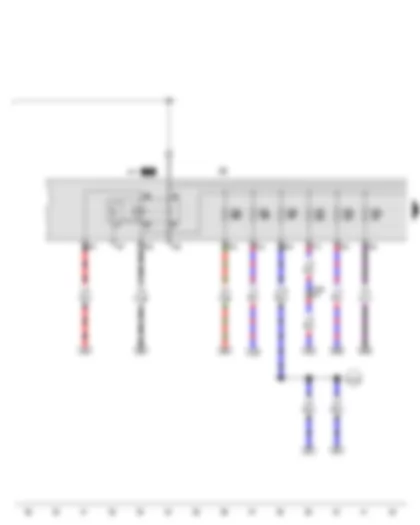 Wiring Diagram  VW THE BEETLE CABRIOLET 2013 - Terminal 30 voltage supply relay - Fuse holder B