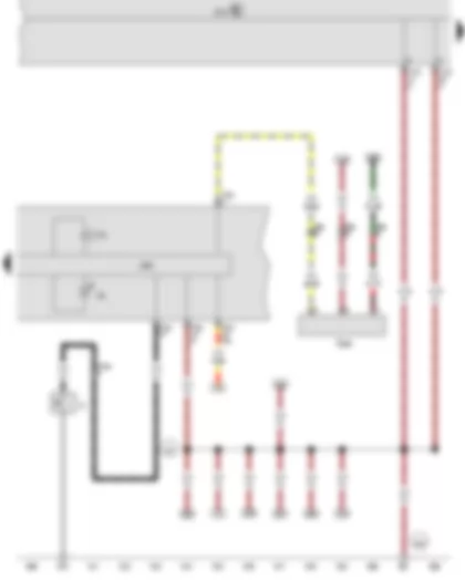 Wiring Diagram  VW THE BEETLE CABRIOLET 2013 - Oil pressure switch - Control unit in dash panel insert - Onboard supply control unit