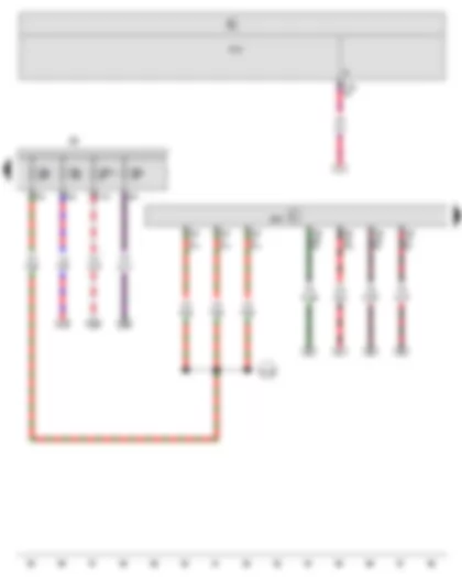 Wiring Diagram  VW THE BEETLE CABRIOLET 2013 - Onboard supply control unit - Engine control unit - Fuse holder B