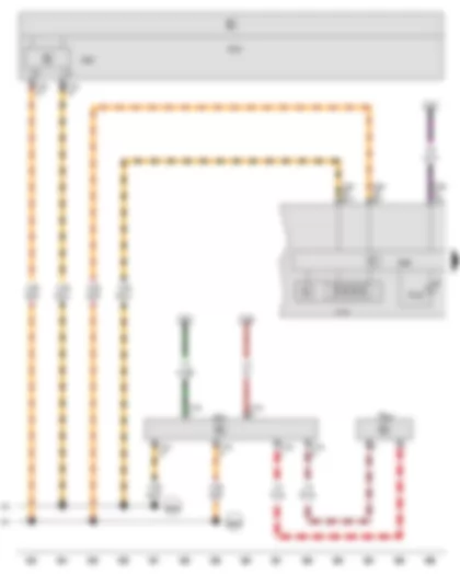 Wiring Diagram  VW THE BEETLE CABRIOLET 2013 - Control unit in dash panel insert