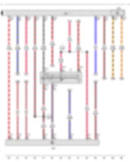 Wiring Diagram  VW THE BEETLE CABRIOLET 2013 - Ignition/starter switch - Onboard supply control unit - Converter box