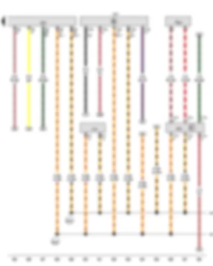 Wiring Diagram  VW THE BEETLE CABRIOLET 2013 - Steering column electronics control unit - Engine control unit