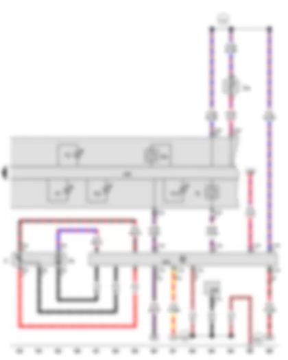 Wiring Diagram  VW THE BEETLE CABRIOLET 2012 - Control unit in dash panel insert - Fuel pump control unit