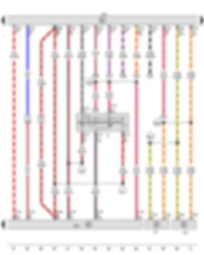 Wiring Diagram  VW THE BEETLE CABRIOLET 2013 - Ignition/starter switch - Onboard supply control unit - Converter box