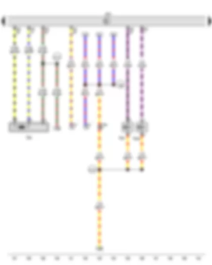 Wiring Diagram  VW THE BEETLE CABRIOLET 2013 - Engine speed sender - Engine control unit - Activated charcoal filter solenoid valve 1 - Camshaft control valve 1