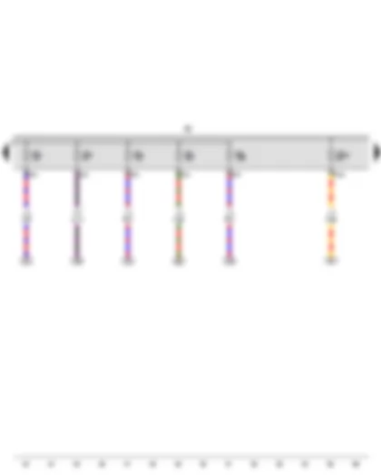 Wiring Diagram  VW THE BEETLE CABRIOLET 2013 - Fuse holder B